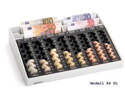 Inkiess Geldzählkassen mit Banknoten-Steilfächern